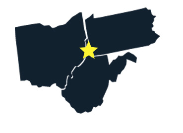 Pennsylvania, Ohio, West Virginia